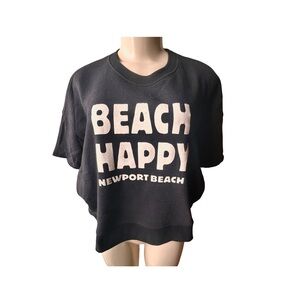 Black Beach Happy Sweatshirt